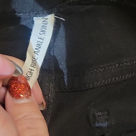 Rag and Bone gun metal gray High Rise Ankle Skinny Size 26 - Picture 3 of 7